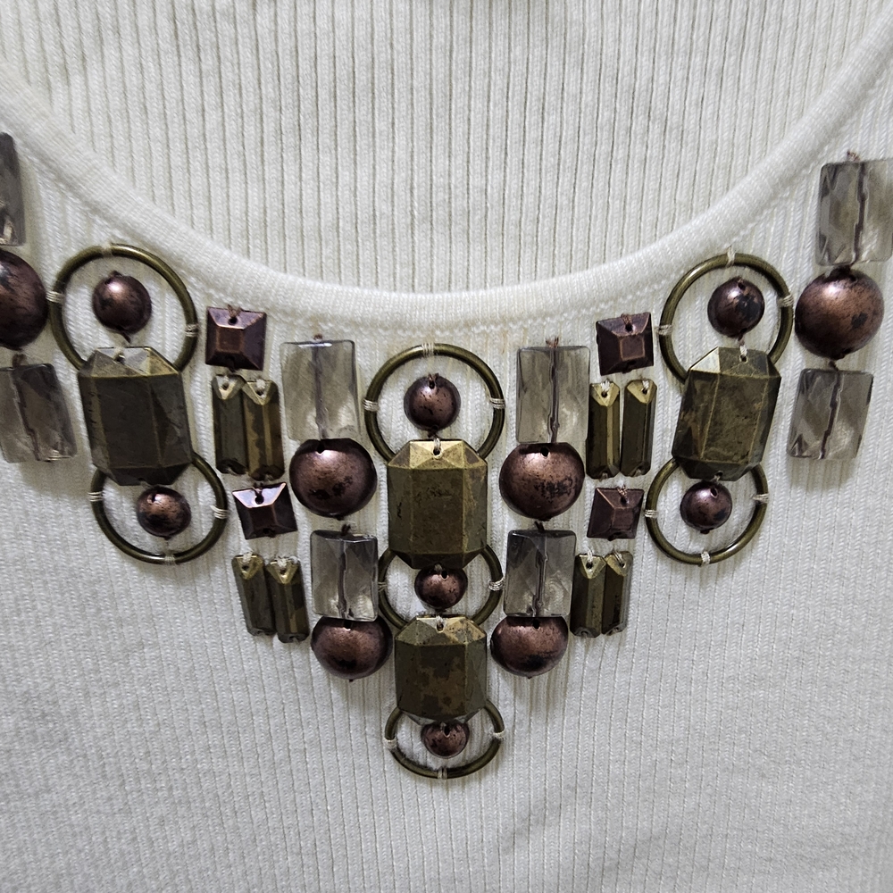 Ruby Rd. Cream Sleeveless Tank Top - Picture 4 of 5